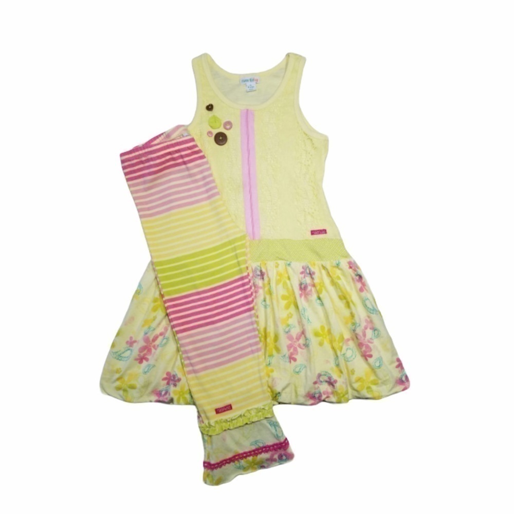 Naartjie Elly Enchanted Tank Dress‎ Leggings set 9